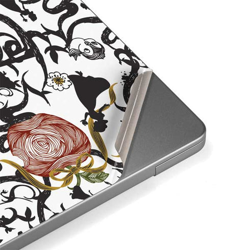 Disney Snow White Roses and Character Silhouette Apple MacBook Pro 14-inch Skin