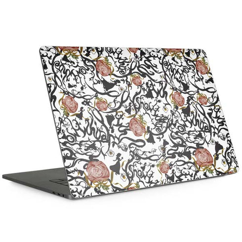 Disney Snow White Roses and Character Silhouette MacBook Skins