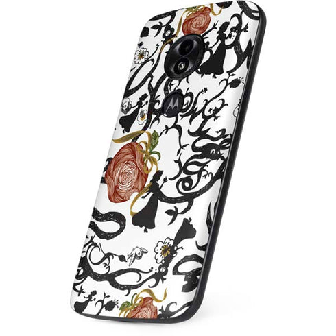 Disney Snow White Roses and Character Silhouette Moto E5 Play Skin