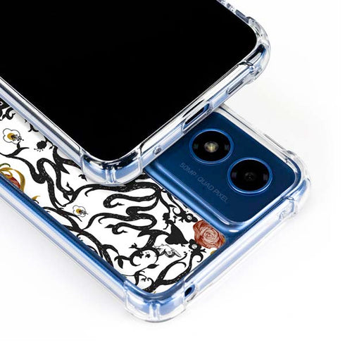 Disney Snow White Roses and Character Silhouette Moto G 5G (2024) Clear Case