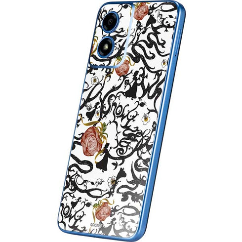 Disney Snow White Roses and Character Silhouette Moto G Play 4G (2024) Skin