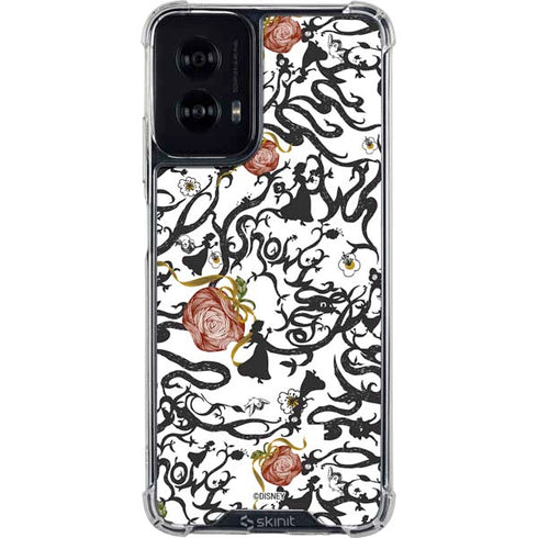 Disney Snow White Roses and Character Silhouette Moto G Power 5G (2024) Clear Case