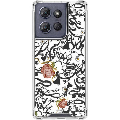 Disney Snow White Roses and Character Silhouette Moto G Power 5G (2025) Clear Case