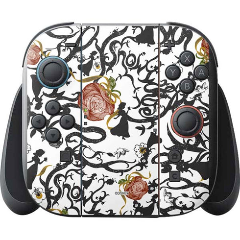 Disney Snow White Roses and Character Silhouette Nintendo Switch 2 (2025) with Joy-Con Skin