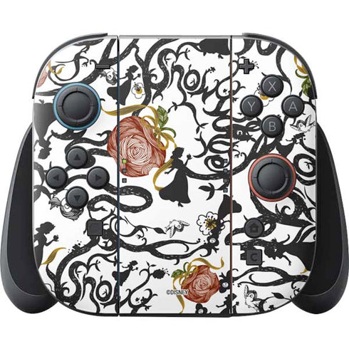 Disney Snow White Roses and Character Silhouette Nintendo Skins