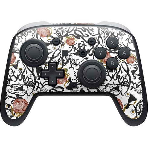 Disney Snow White Roses and Character Silhouette Nintendo Skins