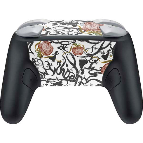 Disney Snow White Roses and Character Silhouette Nintendo Switch 2 (2025) Pro Controller Skin