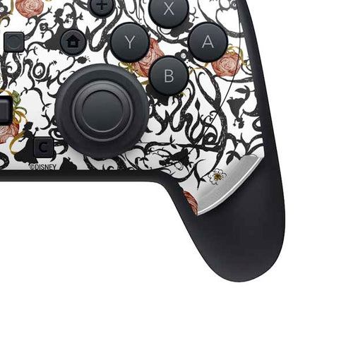 Disney Snow White Roses and Character Silhouette Nintendo Switch 2 (2025) Pro Controller Skin
