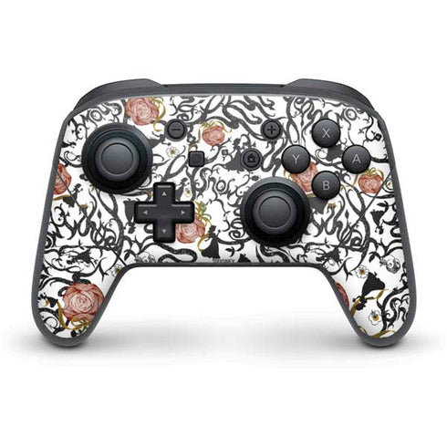 Disney Snow White Roses and Character Silhouette Nintendo Skins