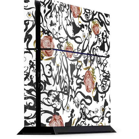 Disney Snow White Roses and Character Silhouette PlayStation PS4 Skins