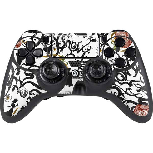 Disney Snow White Roses and Character Silhouette PlayStation PS4 Skins