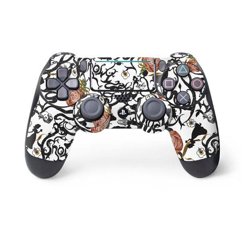 Disney Snow White Roses and Character Silhouette PlayStation PS4 Skins