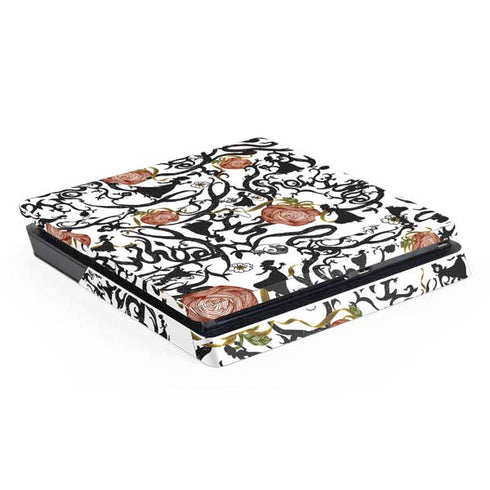 Disney Snow White Roses and Character Silhouette PlayStation PS4 Skins
