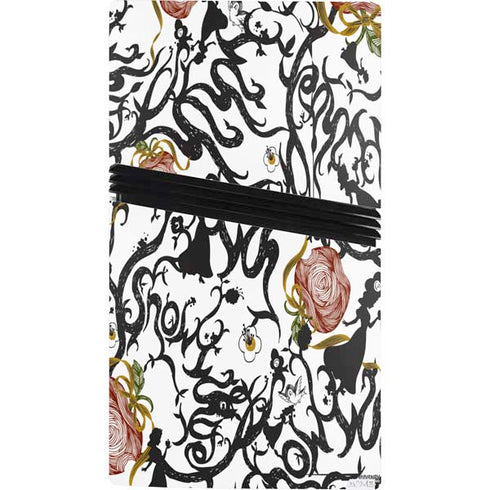 Disney Snow White Roses and Character Silhouette PS5 Pro Console Skin