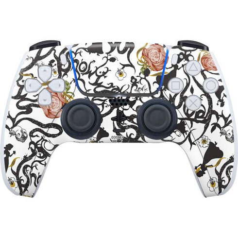 Disney Snow White Roses and Character Silhouette PlayStation PS5 Skins