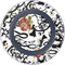 Disney Snow White Roses and Character Silhouette Wireless Charger Skin
