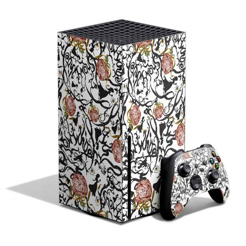 Disney Snow White Roses and Character Silhouette Xbox Series X Bundle Skin