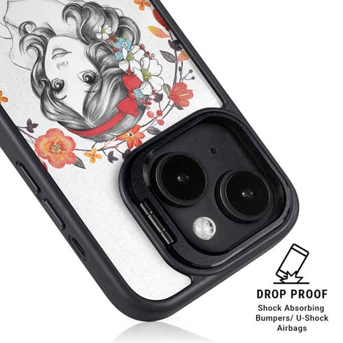 Disney Snow White Still the Fairest Art iPhone 15 Plus Kickstand Case