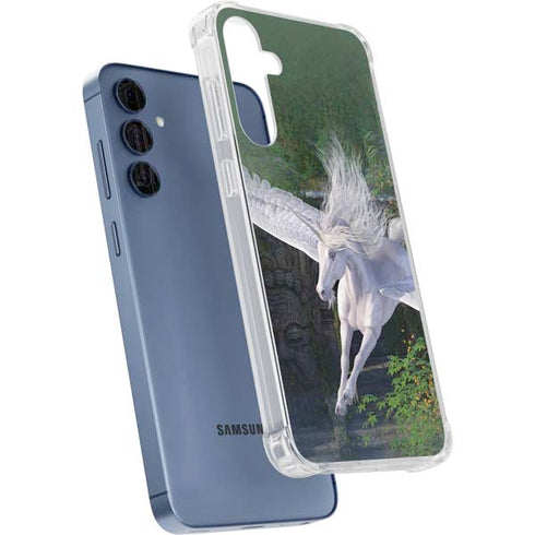 Soaring Pegasus by Laurie Prindle Galaxy A55 5G Clear Case