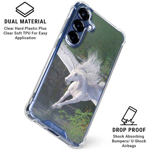 Soaring Pegasus by Laurie Prindle Galaxy S25 Clear Case