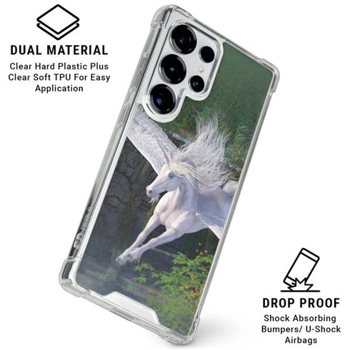Soaring Pegasus by Laurie Prindle Galaxy S25 Ultra Clear Case