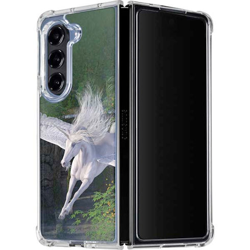 Soaring Pegasus by Laurie Prindle Galaxy Z Fold5 5G Clear Case