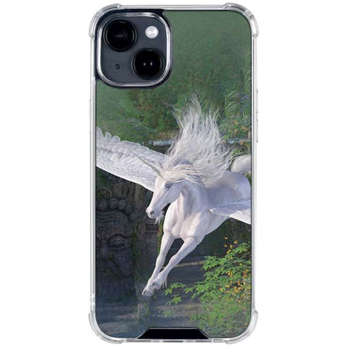Soaring Pegasus by Laurie Prindle iPhone 15 Clear Case