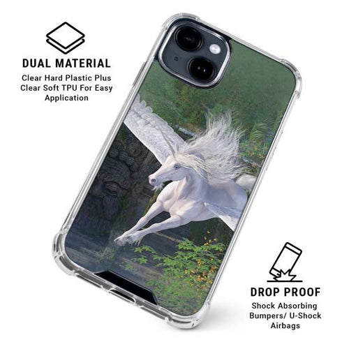 Soaring Pegasus by Laurie Prindle iPhone 15 Clear Case