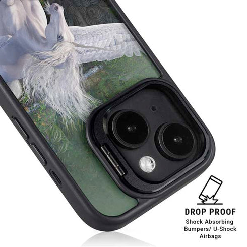 Soaring Pegasus by Laurie Prindle iPhone 15 Plus Kickstand Case