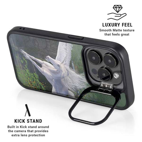 Soaring Pegasus by Laurie Prindle iPhone 15 Pro Kickstand Case