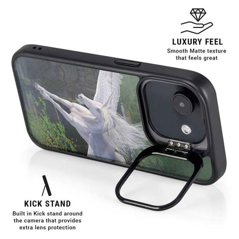 Soaring Pegasus by Laurie Prindle iPhone 16e Kickstand Case