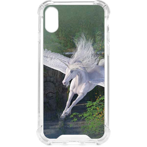 Soaring Pegasus by Laurie Prindle iPhone XS Clear Case