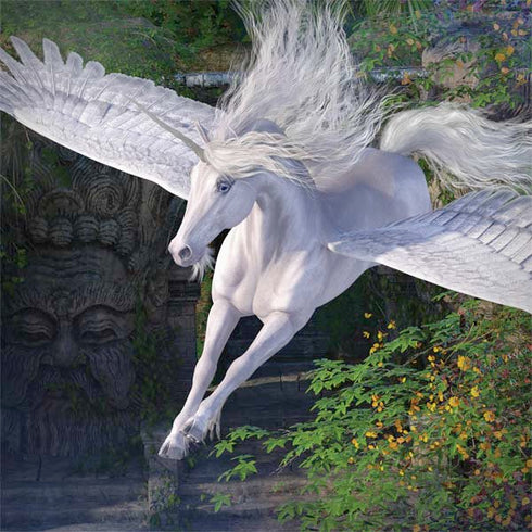Soaring Pegasus by Laurie Prindle MacBook Skins