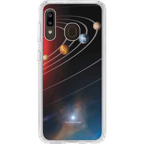 StockTrek Solar System Galaxy A20 Clear Case