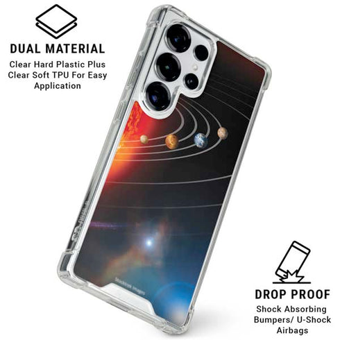 StockTrek Solar System Galaxy S25 Ultra Clear Case
