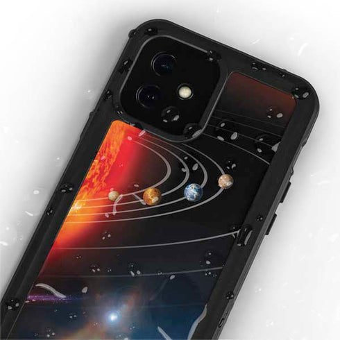 StockTrek Solar System iPhone 12 Mini Waterproof Case
