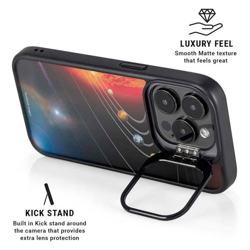 StockTrek Solar System iPhone 15 Pro Kickstand Case
