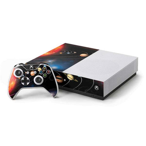 StockTrek Solar System Xbox One S Console and Controller Bundle Skin