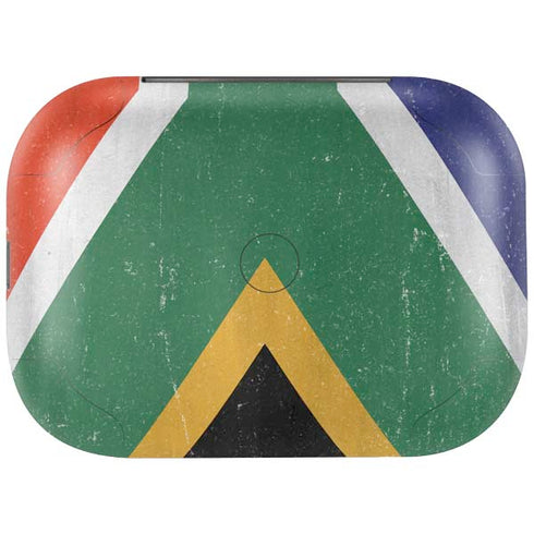 South Africa Flag Distressed Amazon Echo Buds Skin