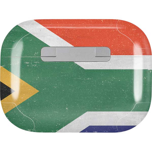 South Africa Flag Distressed AirPods Skins