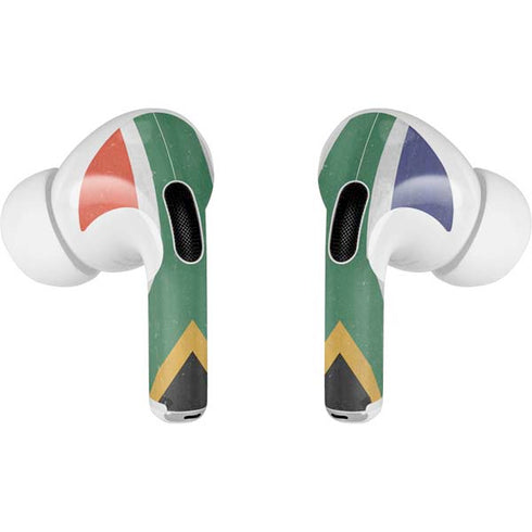 South Africa Flag Distressed AirPods Skins