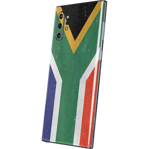 South Africa Flag Distressed Galaxy Note 10 Plus Skin