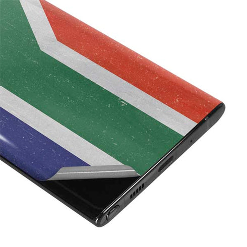 South Africa Flag Distressed Galaxy Note 10 Plus Skin