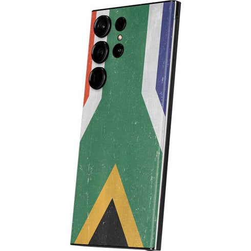 South Africa Flag Distressed Galaxy Skins