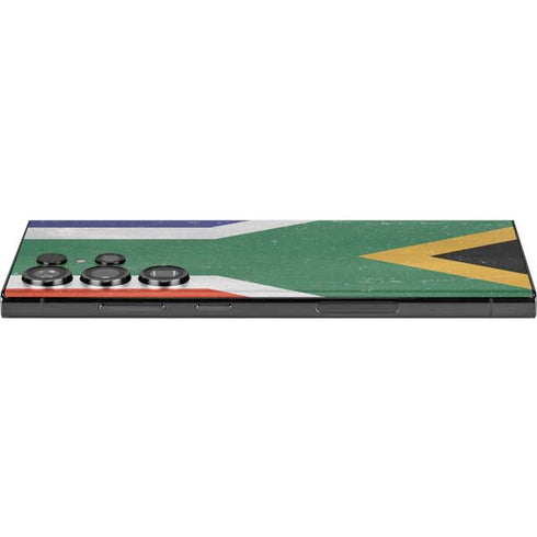South Africa Flag Distressed Galaxy Skins