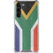 South Africa Flag Distressed Galaxy S24 FE Clear Case