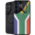 South Africa Flag Distressed Galaxy S24 FE Kickstand Case
