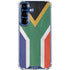 South Africa Flag Distressed Galaxy S25 Clear Case