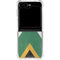 South Africa Flag Distressed Galaxy Z Flip6 Clear Case