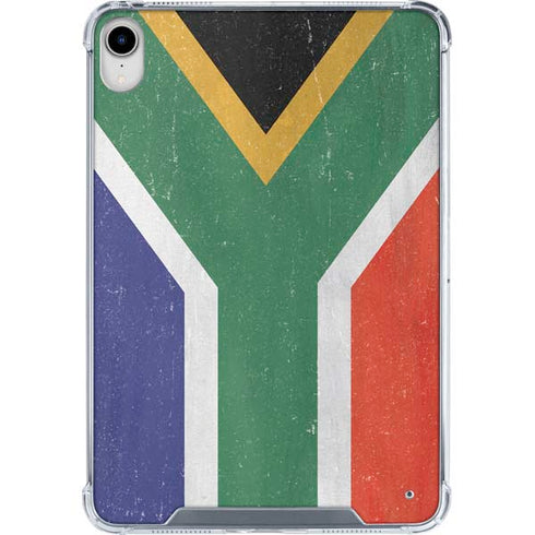South Africa Flag Distressed iPad 11th Gen (2025) Clear Case